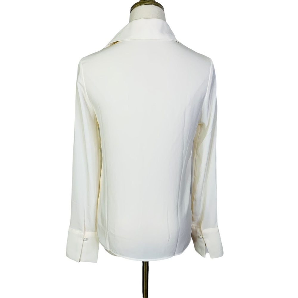 Style Keepers Ivory Button Front Collared Blouse … - image 5
